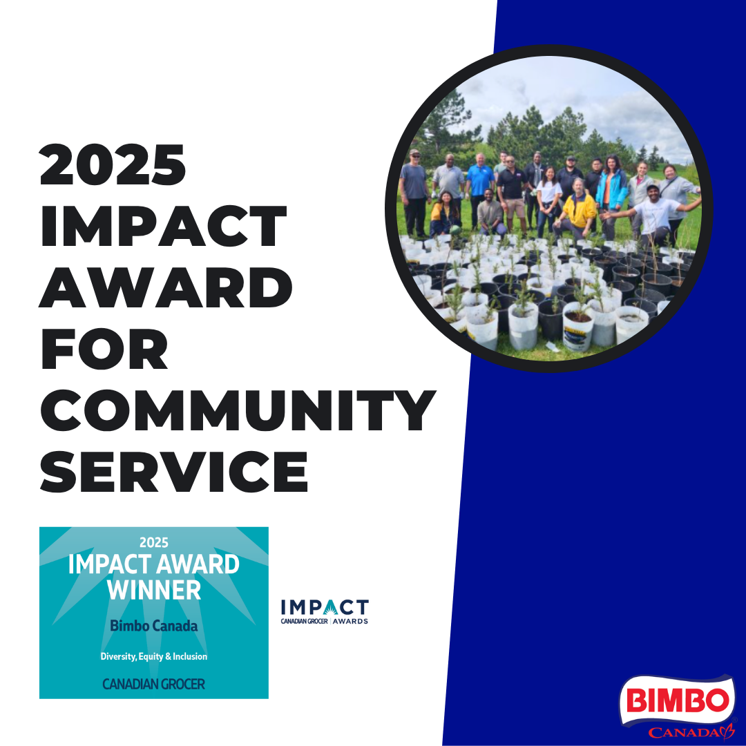 impact award for community service with logo