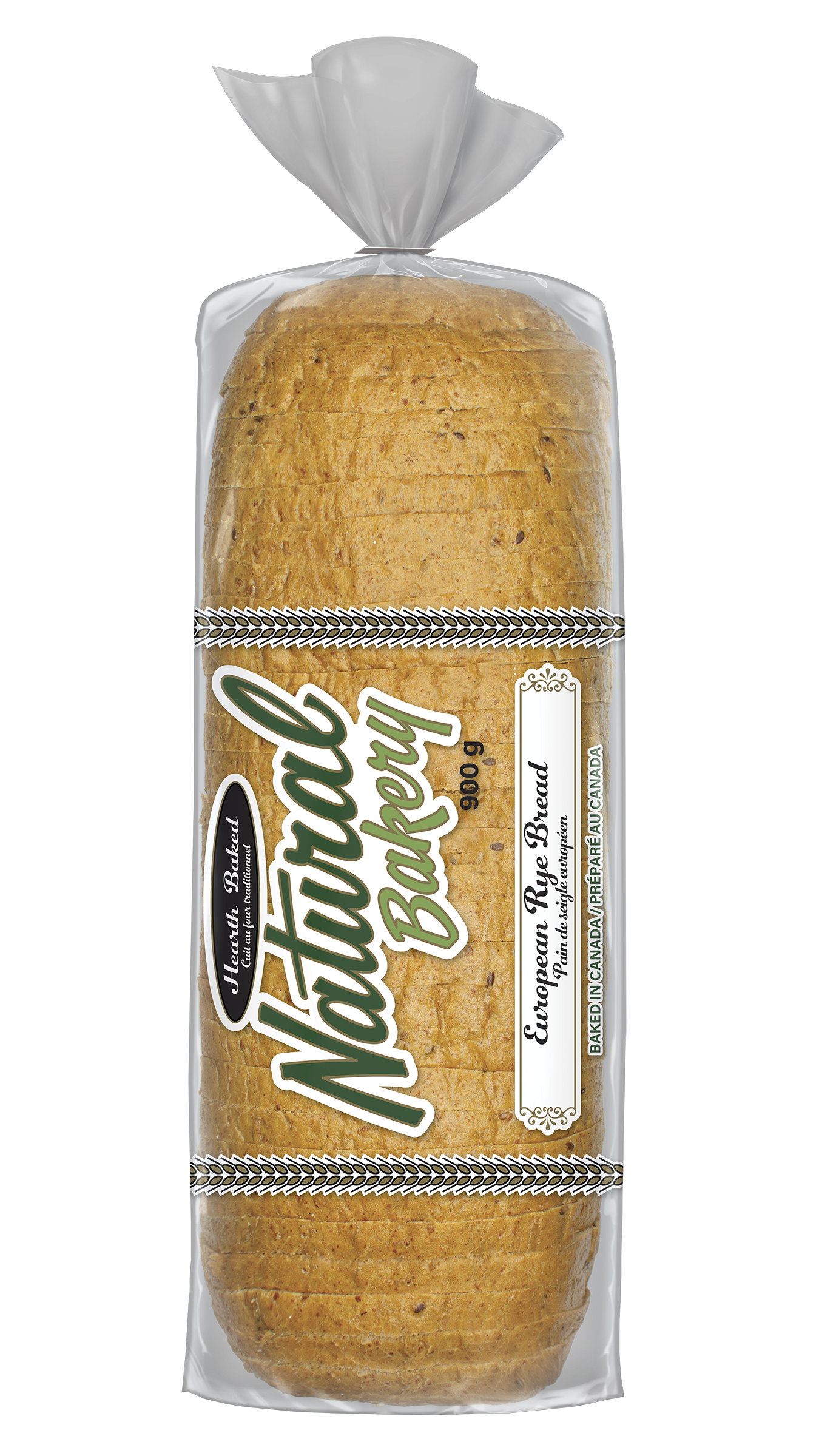 Natural Bakery European Style Rye Bread 900g