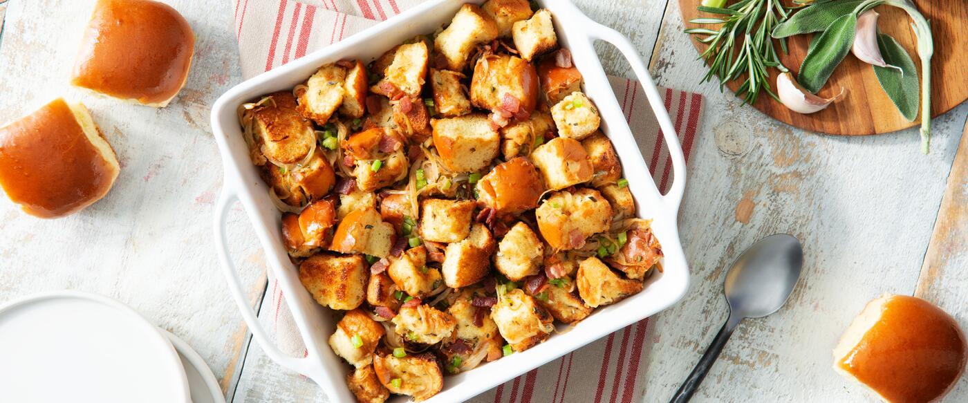 Caramelized Onions & Bacon Stuffing