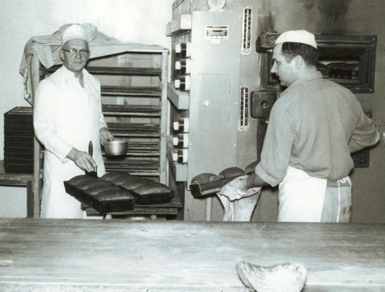 Natural Bakery - Father and Grandfather baking_1957