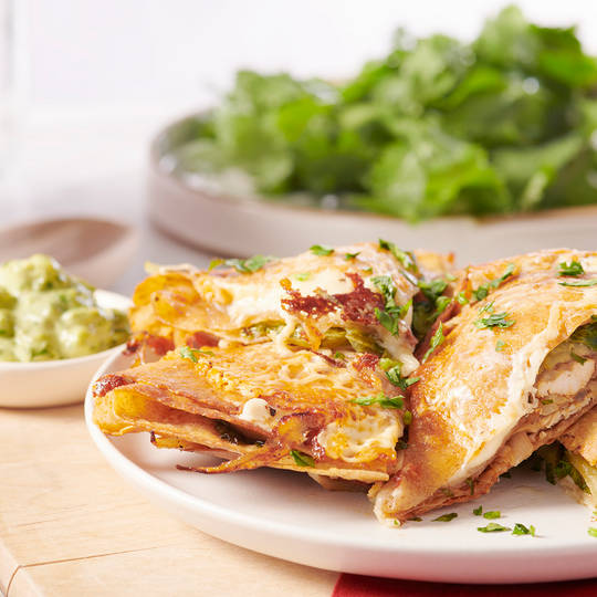 Quesadillas croustillantes au fromage et au poulet