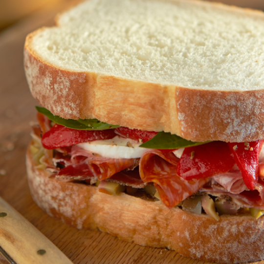 Savoureux sandwich d’inspiration italienne