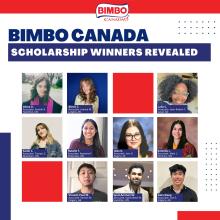 10 Recipients of Bimbo Canada’s Scholarship Program 